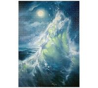 MyPuzzle Vague De Mer Éclairée par La Lune dans Un Mouvement Abstrait - Premium 1000 Pièces Puzzle - Collection spéciale MyPuzzle de Puzzle Galaxy