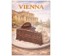 MyPuzzle Vienna Sachertorte - Gâteau Au Chocolat Classique Autrichien - Premium 100 Pièces Puzzle - Collection spéciale MyPuzzle de Havana Puzzle Company