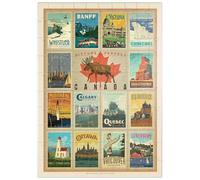 MyPuzzle Voyage Au Canada, Collage, Poster Vintage - Premium 100 Pièces Puzzle - Collection spéciale MyPuzzle de Anderson Design Group