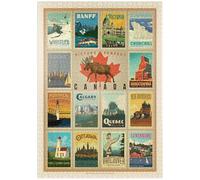 MyPuzzle Voyage Au Canada, Collage, Poster Vintage - Premium 1000 Pièces Puzzle - Collection spéciale MyPuzzle de Anderson Design Group