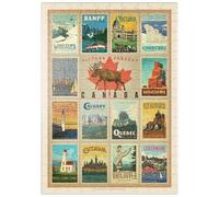 MyPuzzle Voyage Au Canada, Collage, Poster Vintage - Premium 200 Pièces Puzzle - Collection spéciale MyPuzzle de Anderson Design Group