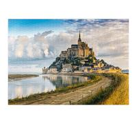 MyPuzzle Vue Matinale sur Le Mont Saint-Michel - France - Premium 1000 Pièces Puzzle - Collection spéciale MyPuzzle de Puzzle Galaxy