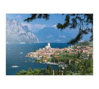 MyPuzzle Vue sur Malcesine Au Lac De Garde avec Le Château des Scaliger (14/15e Siècle) - Premium 1000 Pièces Puzzle - Collection spéciale MyPuzzle de Puzzle Galaxy