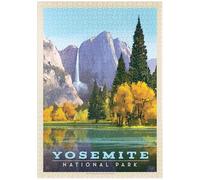 MyPuzzle Yosemite National Park: Golden Vista, Vintage Poster - Premium 1000 Pièces Puzzle - Collection spéciale MyPuzzle de Anderson Design Group