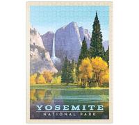 MyPuzzle Yosemite National Park: Golden Vista, Vintage Poster - Premium 500 Pièces Puzzle - Collection spéciale MyPuzzle de Anderson Design Group