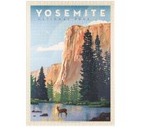 MyPuzzle Yosemite National Park: in The Shadow of El Capitan, Vintage Poster - Premium 1000 Pièces Puzzle - Collection spéciale MyPuzzle de Anderson Design Group