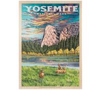 MyPuzzle Yosemite National Park - The Grand View of El Capitan, Vintage Travel Poster - Premium 1000 Pièces Puzzle - Collection spéciale MyPuzzle de Havana Puzzle Company