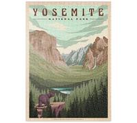 MyPuzzle Yosemite National Park - Yosemite Valley, Vintage Travel Poster - Premium 500 Pièces Puzzle - Collection spéciale MyPuzzle de Havana Puzzle Company