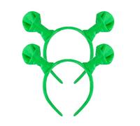 Myqiqi Lot de 2 bandeaux à oreilles vertes avec oreilles de monstre pour cosplay, Halloween, Noël, fête