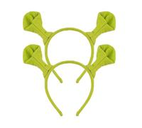 Myqiqi Lot de 2 bandeaux à oreilles vertes avec oreilles de monstre pour cosplay, Halloween, Noël, fête d'animaux