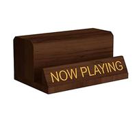 Myqqhbs 1 PCS Now Playing Vinyl Record Stand Vinyl Record Holder Display Walnut Brown Wooden pour Albums Accessoires