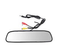 Myqqhbs Le Moniteur de RéTroviseur CaméRa Tableau de Bord DVR de Voiture de 4,3 Pouces Prend en Charge L'Affichage LCD de CaméRa de Tableau de Bord de L'Enregistreur VidéO Bidirectionnel