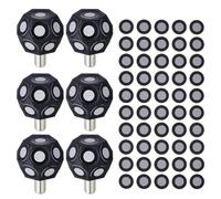 Myqqhbs Lot de 6 marqueurs multi-angle 100 3D Scanner Marqueur Autocollant Scanner Plateau tournant 6 mm