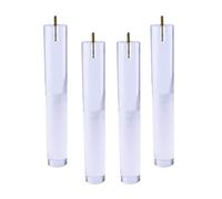 MYRDBT Pieds de Meubles, Lot de 4 Pieds de Rechange en Verre Transparent pour Meubles en Acrylique, pour canapé, Armoire, bibliothèque, Table Basse