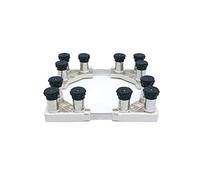 MYRDBT Socle Lave Linge, Support de réfrigérateur réglable et Robuste, 4/8/12 Pieds, Anti-Vibrations, pour Machine à Laver, rehausseur de sèche-Linge, Largeur/Longueur 42-70 cm