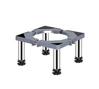 MYRDBT Socle Lave Linge, Support de réfrigérateur réglable sur Socle pour Machine à Laver, Pieds Robustes, en Acier Inoxydable, télescopique, 29-32 cm