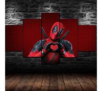 Myrdsio Encadré Deadpool 5 pièces Toile Impression Murale Art décor à la Maison