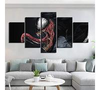 Myrdsio Impression Sur Toile 5 Parties Image Imprimée Sur Toile Film Venomv Peinture Décoration Murale 150×80Cm Avec Cadre Encadrée Prêt À Accrocher Artwork La Peinture