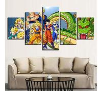 Myrdsio Impression Sur Toile 5 Parties Image Imprimée Sur Toile Personnage D'Anime De Dessin Animé Peinture Décoration Murale 150×80Cm Avec Cadre Encadrée Prêt À Accrocher Artwork La Peinture