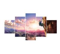 Myrdsio Impression Sur Toile 5 Parties Image Imprimée Sur Toile Personnages D'Anime Peinture Décoration Murale 150×80Cm Avec Cadre Encadrée Prêt À Accrocher Artwork La Peinture