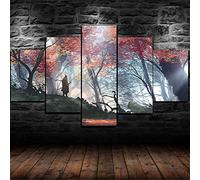 Myrdsio Impression sur Toile 5 Parties Image Imprimée sur Toile Shadows Die Two Games Peinture Décoration Murale avec Cadre Artwork Peinture