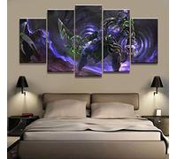 Myrdsio Impressions Sur Toile 5 Panneaux Muraux Affiche Jeu Vidéo Tableau Decoration Murale Tendu Sur Chassis Encadrée,Toile Salon Tableaux Murale Decoration