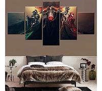 Myrdsio Impressions sur Toile 5 Panneaux Muraux Anime Overlord Toile Tableau Decoration Murale Tendu sur Chassis Encadrée,Toile Salon Tableaux Murale Decoration