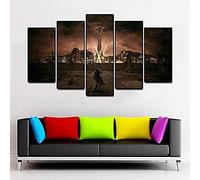 Myrdsio Impressions sur Toile 5 Panneaux Muraux Peinture Fallout New Vegas Tableau Decoration Murale Tendu sur Chassis Encadrée,Toile Salon Tableaux Murale Decoration