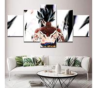 Myrdsio Impressions Sur Toile 5 Panneaux Muraux Personnage D'Anime De Dessin Animé Tableau Decoration Murale 150×80Cm,Tendu Sur Chassis Encadrée,Moderne Toile Salon Tableaux Murale Decoration