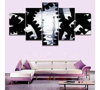 Myrdsio Impressions sur Toile 5 Panneaux Muraux Personnage De Dessin Animé D'Anime Tableau Decoration Murale 150×80Cm,Tendu sur Chassis Encadrée,Moderne Toile Salon Tableaux Murale Decoration