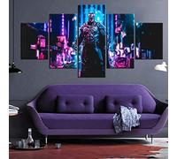 Myrdsio Impressions Sur Toile 5 Panneaux Muraux Personnages De Films Tableau Decoration Murale 150×80Cm,Tendu Sur Chassis Encadrée,Moderne Toile Salon Tableaux Murale Decoration