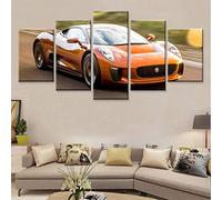 Myrdsio Impressions Sur Toile 5 Panneaux Muraux Photos De Voitures Tableau Decoration Murale Tendu Sur Chassis Encadrée,Toile Salon Tableaux Murale Decoration