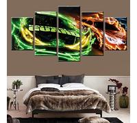 Myrdsio Peinture Murale D'Art L'Image 5 Pièces Impression Sur Toile Intissée Art Fantastique Meilleure Course Moderne Salon Appartement Domicile Décoration Modulaire Poster Mural Encadré