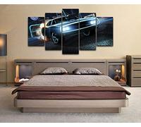 Myrdsio Peinture Murale D'Art L'Image 5 Pièces Impression Sur Toile Intissée Fast And Furious Dodge Charger Moderne Salon Appartement Domicile Décoration Modulaire Poster Mural Encadré