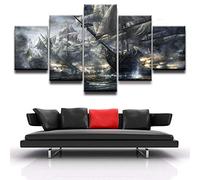 Myrdsio Peinture Murale D'Art L'Image 5 Pièces Impression Sur Toile Intissée Scène De Jeu De Personnage De Film Moderne Salon Appartement Domicile Décoration Modulaire Poster Mural Encadré