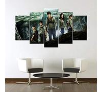 Myrdsio Peinture Murale D'Art L'Image 5 Pièces Impression Sur Toile Intissée Scène De Personnage De Film Moderne Salon Appartement Domicile Décoration Modulaire Poster Mural Encadré