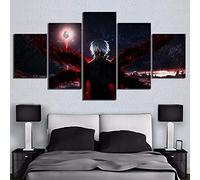 Myrdsio Tableau Decoration Murale 5 Parties Tableau Imprimé Sur Toile Intissee Personnage De Dessin Animé D'Anime Image Imprimée Xxl Motif Moderne Dcoration 150×80Cm Avec Cadre