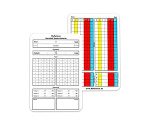 MyReferee Carnets de notes pour arbitres de handball pour seniors 100 pièces Nouvelle génération