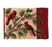 Myriad Choices Kit de fabrication de tapis à crochet pour adultes et enfants - Kit de fabrication de tapis coucou pour adultes et enfants - Kit de fabrication de tapis au point de croix pour débutants