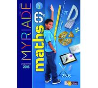 Maths 6e Cycle 3 Myriade - Manuel De L'élève
