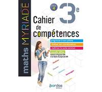 Myriade - Cahier de compétences - Mathématiques 3e - Edition 2019