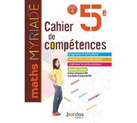 Maths 5e Myriade - Cahier De Compétences