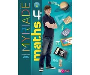 Myriade Mathématiques 4e 2016 Manuel élève Marc Boullis (Auteur), Collectif (Auteur)