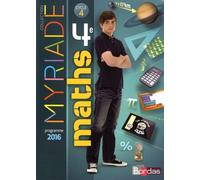 Myriade Mathématiques 4e Cycle 4 - Manuel De L'élève - Edition 2016
