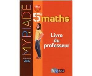 Myriade Mathématiques 5e 2016 Livre du professeur Marc Boullis (Auteur), Collectif (Auteur)