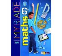 Maths 6e Cycle 3 Myriade - Manuel De L'élève
