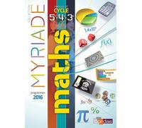 Myriade Mathématiques Cycle 4 2016 Manuel élève Livre d'exercices de l'élève, Programme 2016 - Marc Boullis - Bordas - broché - Scolaire / Universitaire