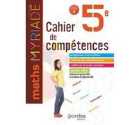 Myriade Maths 5e 2019 Cahier de compétences élève Marc Boullis (Directeur éditorial), Marc Boullis (Auteur), Maxime Cambon (Auteur), Virginie Gallien (Auteur), Elodie Herrmann (Auteur), Stéphane Perco