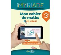 Myriade Mon cahier de maths en vidéos 3e