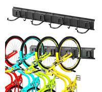 Myrindor Support Velo Mural Atelier Garage, Porte Velo Mural, Accroche Velo Mural, Crochet Velo Mural Gara, Range Velo Mural, Fixation Velo Murale, Crochets Muraux, pour Maison Garage, Noir